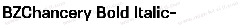 BZChancery Bold Italic字体转换